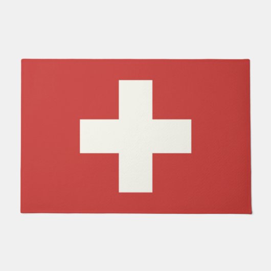 スイス国旗 ドアマット (正面)