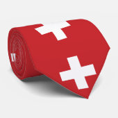 スイス国旗 ネクタイ (ロール)