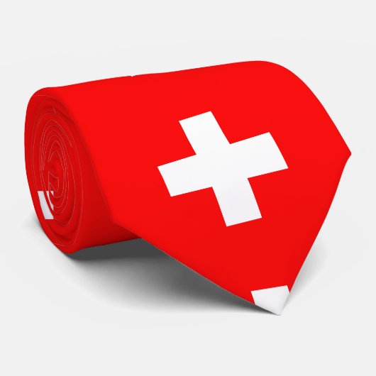 スイス国旗 ネクタイ (ロール)