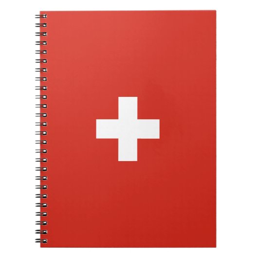 スイス国旗 ノートブック (正面)