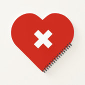 スイス国旗 ノートブック (裏面)