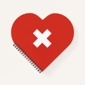 スイス国旗 ノートブック (正面)