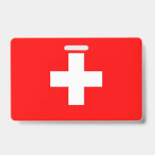 スイス国旗 バッジ (裏面)