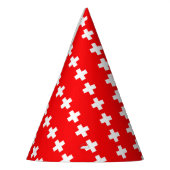 スイス国旗 パーティーハット (左)