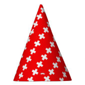 スイス国旗 パーティーハット (右)