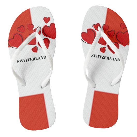 スイス国旗 ビーチサンダル (ソール)