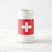 スイス国旗 ビールジョッキ (中央)