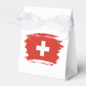 スイス国旗 フェイバーボックス (正面サイド)