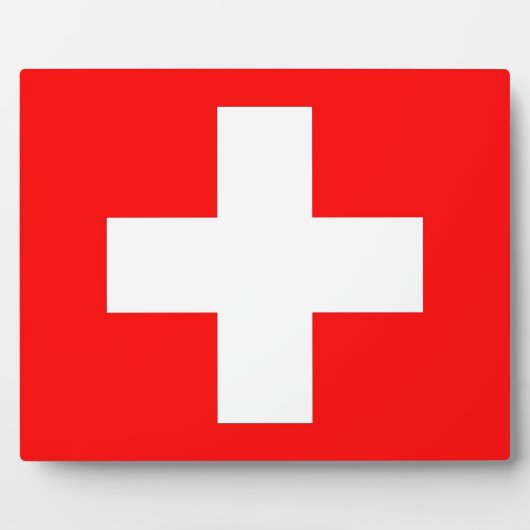 スイス国旗 フォトプラーク (正面)