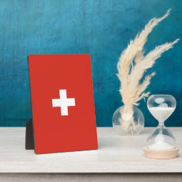 スイス国旗 フォトプラーク