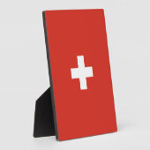 スイス国旗 フォトプラーク (側面)