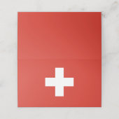 スイス国旗 プレイスカード (外部開封)