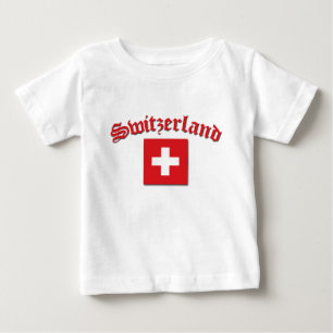 スイス国旗 ベビーTシャツ