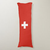 スイス国旗 ボディピロー (正面縦)