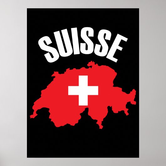 スイス国旗 ポスター (正面)