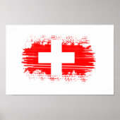スイス国旗 ポスター (正面)