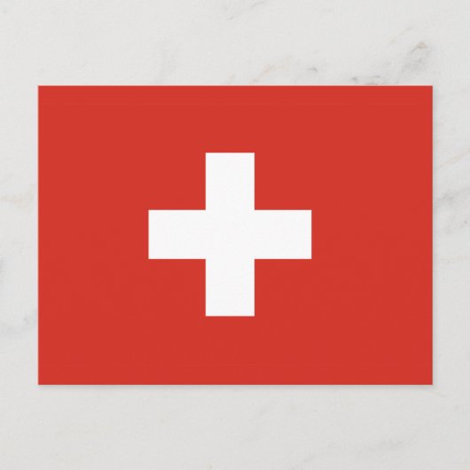 スイス国旗 ポストカード (正面)