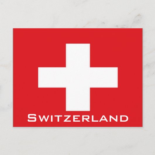 スイス国旗 ポストカード (正面)