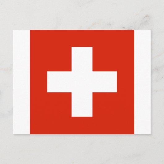 スイス国旗 ポストカード (正面)