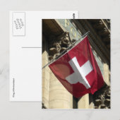 スイス国旗 ポストカード (正面/裏面)