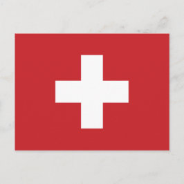 スイス国旗 ポストカード