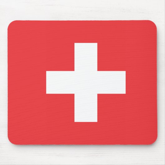 スイス国旗 マウスパッド (正面)