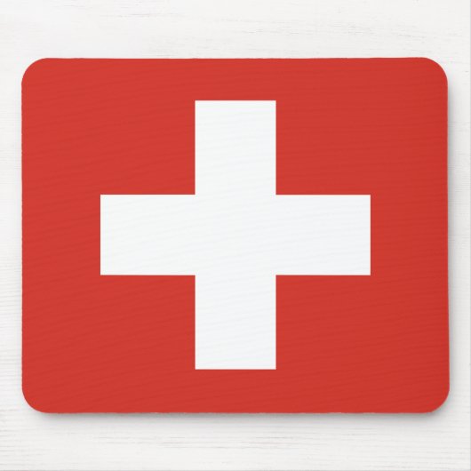 スイス国旗 マウスパッド (正面)