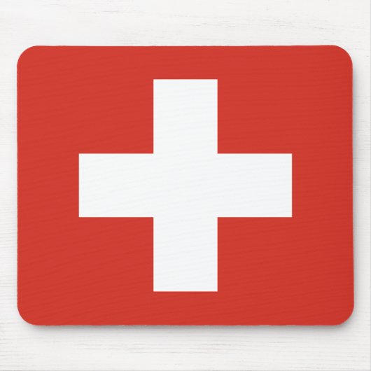 スイス国旗 マウスパッド (正面)