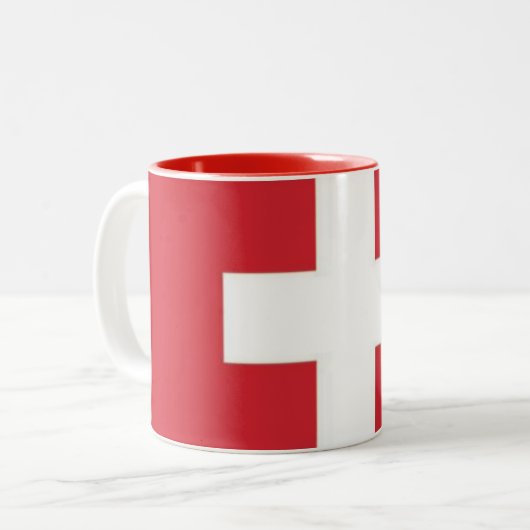 スイス国旗 マグカップ (正面左)