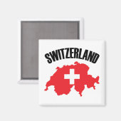 スイス国旗 マグネット (正面/裏面)