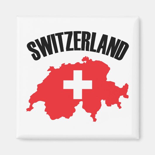 スイス国旗 マグネット (正面)