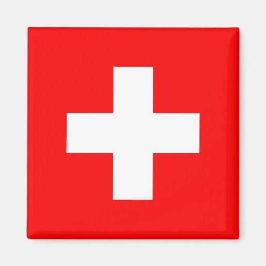 スイス国旗 マグネット (正面)
