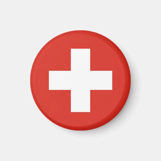 スイス国旗 マグネット (正面)