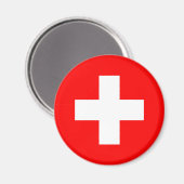 スイス国旗 マグネット (正面/裏面)