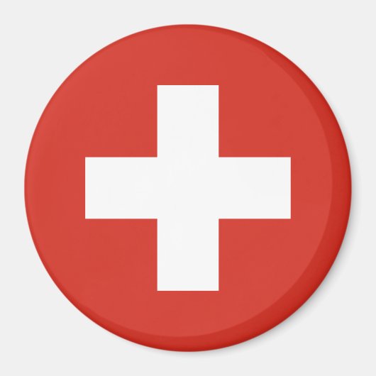 スイス国旗 マグネット (正面)