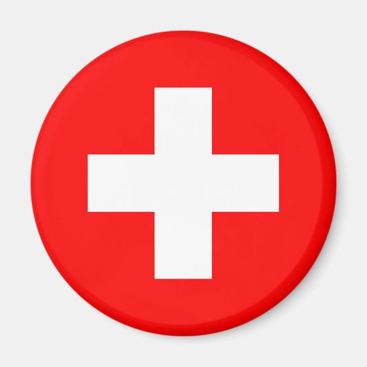 スイス国旗 マグネット (正面)