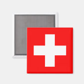 スイス国旗 マグネット (正面/裏面)