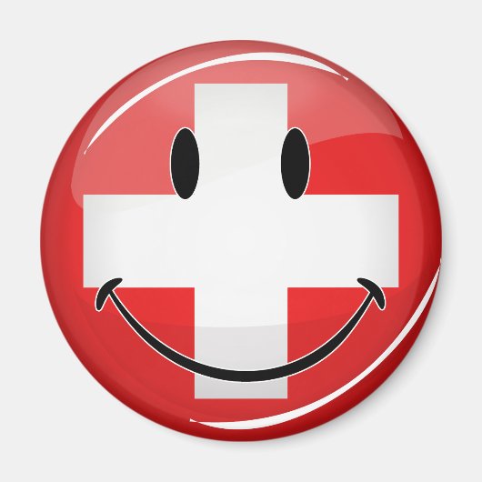 スイス国旗 マグネット (正面)