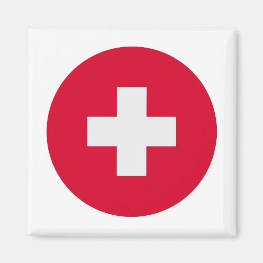 スイス国旗 マグネット (正面)