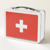 スイス国旗 メタルランチボックス (裏面)