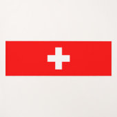 スイス国旗 ヨガマット (正面(横))