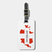 スイス国旗 ラゲッジタグ (正面縦)