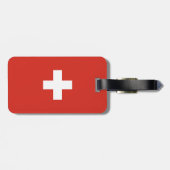 スイス国旗 ラゲッジタグ (裏面横)