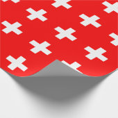 スイス国旗 ラッピングペーパー (角)