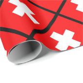 スイス国旗 ラッピングペーパー (ロールコーナー)