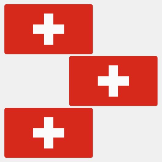 スイス国旗 ラベル (グループ)