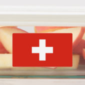 スイス国旗 ラベル (貼付)