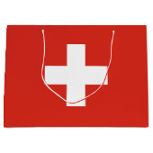 スイス国旗 ラージペーパーバッグ (正面)