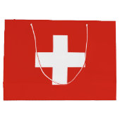 スイス国旗 ラージペーパーバッグ (裏面)