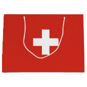 スイス国旗 ラージペーパーバッグ (正面)